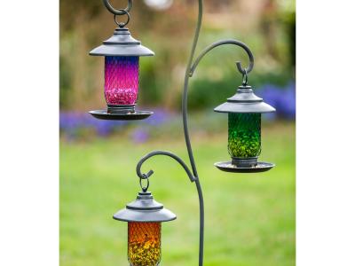 Glass & Metal Bird Feeder