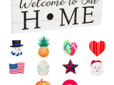 Interchangable Welcome Sign