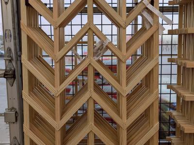 #80 Chevron Trellis 32"W x 72"H