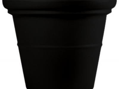 Terrazzo Round Pot Black Onyx 36"