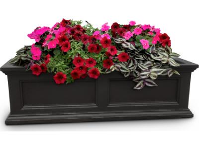 Fairfield Window Box Black 3'
